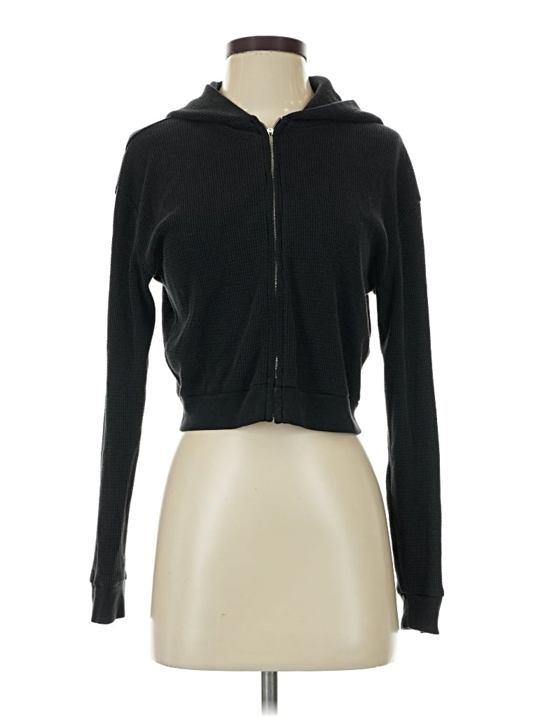 Pre-owned The Group By Babaton Zip Up Hoodie In Black