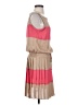 Cache 100% Polyester Color Block Tan Casual Dress Size S - photo 4