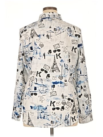 Karl Lagerfeld Paris Long Sleeve Blouse (view 2)