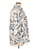 Karl Lagerfeld Paris Print Silver Long Sleeve Blouse Size XL - photo 4