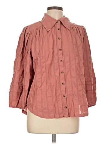 Free People 3/4 Sleeve Button-Down Shirt (view 1)