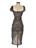 Bershka Print Black Cocktail Dress Size XS - photo 2