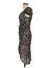 Bershka Print Black Cocktail Dress Size XS - photo 5