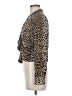 Neiman Marcus Animal Print Brown Long Sleeve Blouse Size 6 - photo 5