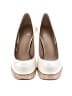 Stuart Weitzman 100% Leather Ivory Heels Size 6 - photo 2