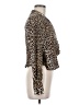 Neiman Marcus Animal Print Brown Long Sleeve Blouse Size 6 - photo 4