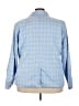 Homeyee 100% Polyester Checkered-gingham Blue Blazer Size 4XL - photo 2