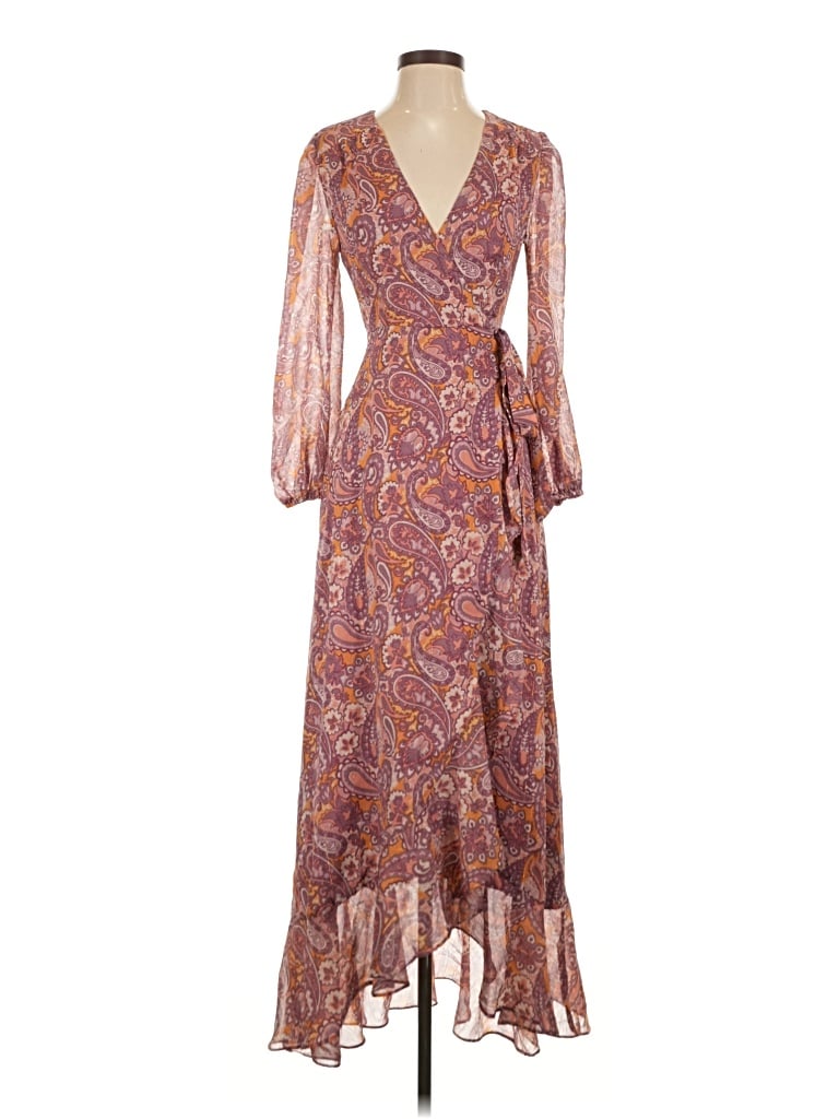 Pre-owned En Creme Cocktail Dress In Brown