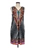 MSK Paisley Gray Casual Dress Size M - photo 1