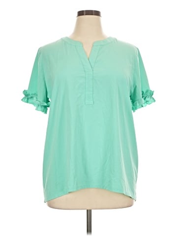 Zenergy by Chico's Short Sleeve Blouse (view 1)