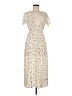 Missguided 100% Polyester Ivory Casual Dress Size 6 - photo 1