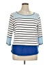 Basic Editions 100% Cotton Blue 3/4 Sleeve T-Shirt Size XL - photo 1