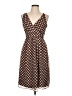 Vero Moda 100% Polyester Polka Dots Brown Casual Dress Size L - photo 1