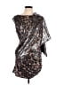 Musera Animal Print Silver Cocktail Dress Size L - photo 1