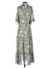 Jade 100% Polyester Paisley Gray Casual Dress Size XS - photo 2