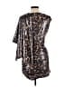 Musera Animal Print Silver Cocktail Dress Size L - photo 2