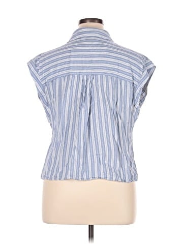Evereve Sleeveless Button-Down Shirt (view 2)