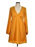 BCBGeneration 100% Polyester Solid Orange Casual Dress Size 8 - photo 1