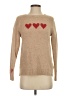 Cupcakes & Cashmere Hearts Tan Pullover Sweater Size S - photo 1