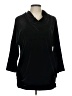Peck & Peck Black 3/4 Sleeve Top Size L - photo 1