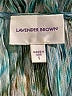 Lavender Brown Teal Short Sleeve Blouse Size S - photo 7