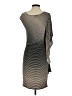 Ella Moss Chevron-herringbone Gray Cocktail Dress Size S - photo 2