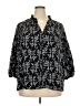 CeCe 100% Polyester Black 3/4 Sleeve Blouse Size 3X - photo 1