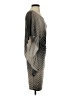 Ella Moss Chevron-herringbone Gray Cocktail Dress Size S - photo 4