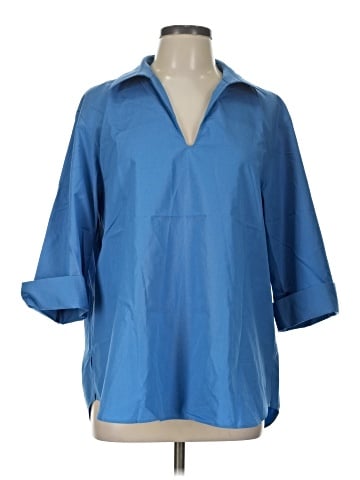 Lafayette 148 New York 3/4 Sleeve Blouse (view 1)
