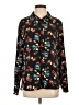 Laundry by Shelli Segal 100% Polyester Floral Black Long Sleeve Blouse Size S - photo 1