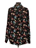 Laundry by Shelli Segal 100% Polyester Floral Black Long Sleeve Blouse Size S - photo 2