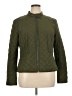 Ann Taylor 100% Polyester Argyle Green Jacket Size 16 - photo 1