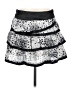 Twenty One 100% Polyester Polka Dots Silver Casual Skirt Size M - photo 1
