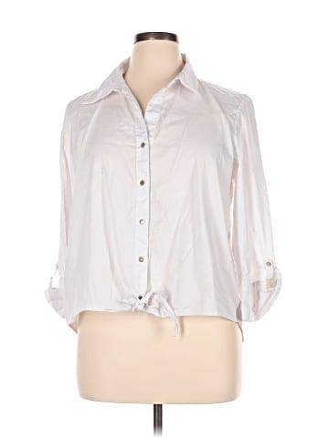 Anne Klein 3/4 Sleeve Button-Down Shirt (view 1)