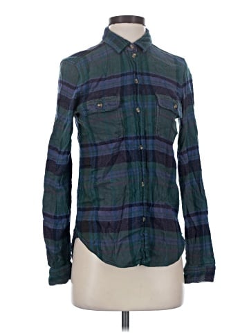 American Eagle Outfitters Long Sleeve Button-Down Shirt (view 1)
