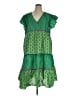Printfresh 100% Cotton Green Casual Dress Size 1X - photo 1
