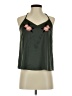 Roxy 100% Polyester Floral Green Tank Top Size XS - photo 1