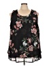 Roaman's 100% Polyester Black Sleeveless Blouse Size 26W - photo 1