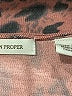 Boston Proper 100% Rayon Animal Print Pink Cardigan Size S (estimated) - photo 9