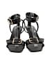 J.Crew 100% Leather Black Sandals Size 8 1/2 - photo 2