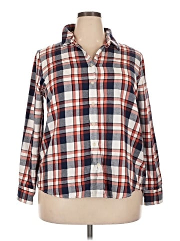 Lands' End Long Sleeve Button-Down Shirt (view 1)