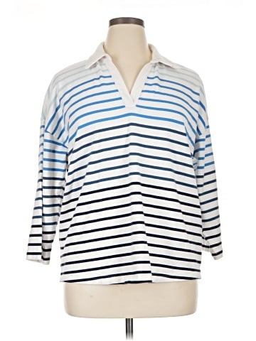 L.L.Bean 3/4 Sleeve Button-Down Shirt (view 1)