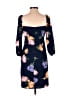 WAYF 100% Polyester Floral Blue Casual Dress Size S - photo 2