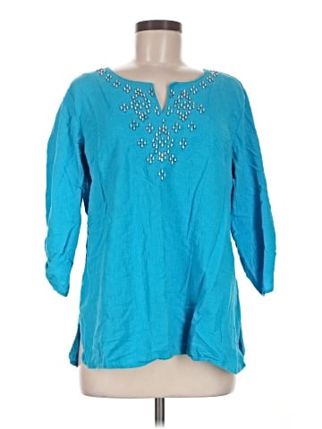 Susan Graver 3/4 Sleeve Blouse (view 1)