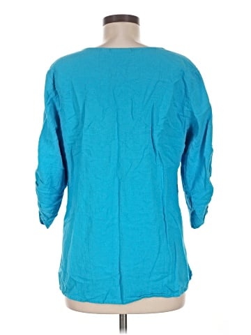 Susan Graver 3/4 Sleeve Blouse (view 2)