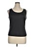 Talbots 100% Silk Black Sleeveless T-Shirt Size XL - photo 1