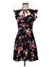 Express 100% Polyester Floral Black Cocktail Dress Size 2 - photo 1