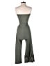 Almost Famous Solid Green Jumpsuit Size S - photo 2
