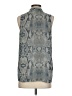 Noir 100% Polyester Blue Sleeveless Blouse Size S - photo 2