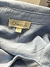 Chenault Blue 3/4 Sleeve Button-Down Shirt Size M - photo 8